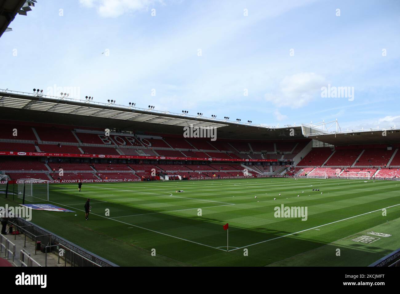 Vue générale pendant le match de championnat Sky Bet entre Middlesbrough et Bristol City au stade Riverside, Middlesbrough, le samedi 14th août 2021. (Photo de will Matthews/MI News/NurPhoto) Banque D'Images