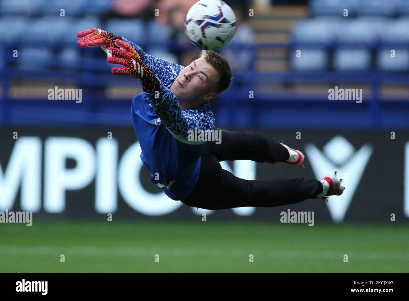 Bailey Peackock-Farrell de Sheffield mercredi en action pendant le match Sky Bet League 1 entre Sheffield mercredi et Fleetwood Town à Hillsborough, Sheffield, le mardi 17th août 2021. (Photo de will Matthews/MI News/NurPhoto) Banque D'Images