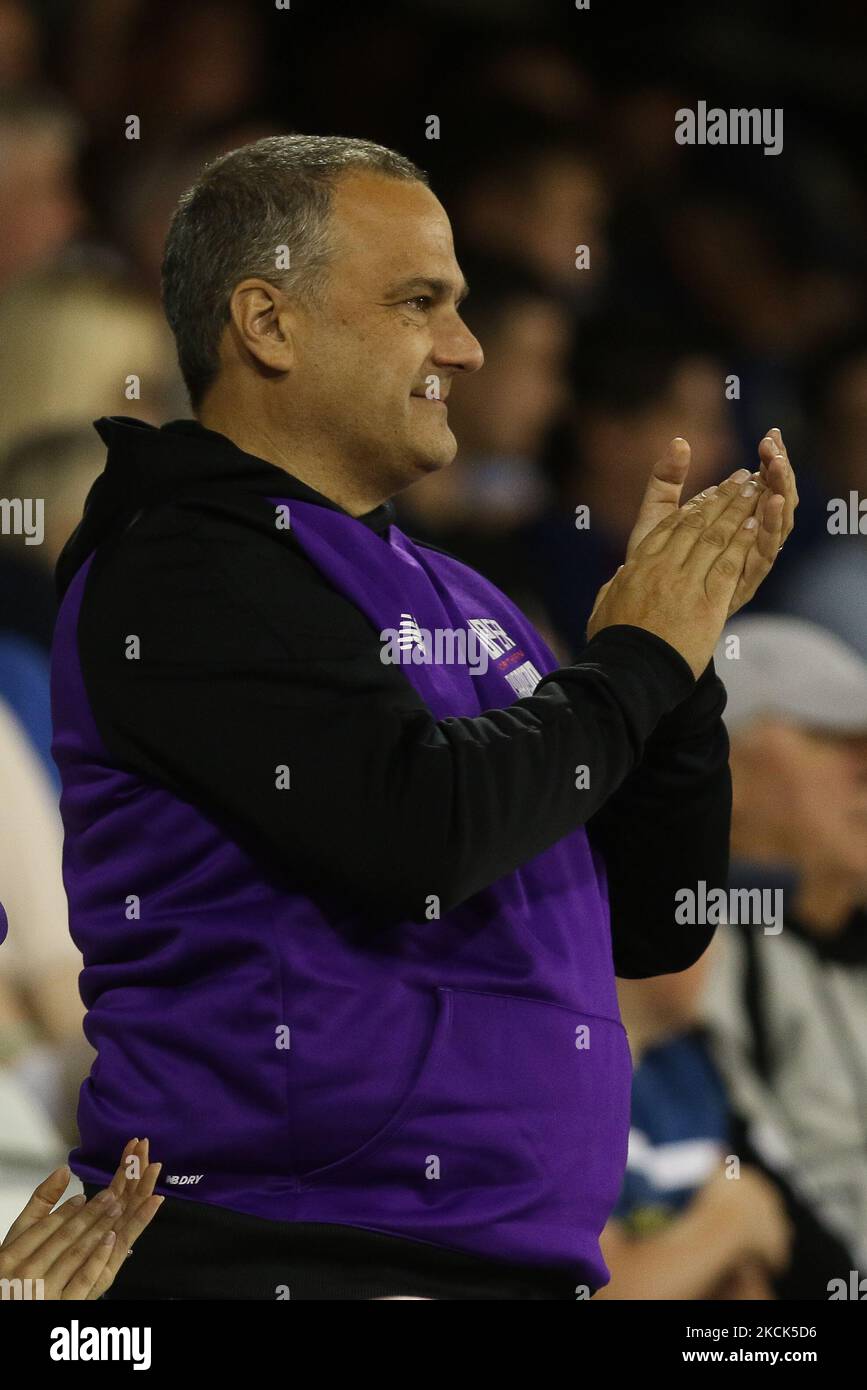 Les fans ont assisté au match de Blast Vitality T20 entre le Yorkshire County Cricket Club et le Sussex County Cricket Club à Emirates Riverside, Chester le Street, le mardi 24th août 2021. (Photo de will Matthews/MI News/NurPhoto) Banque D'Images