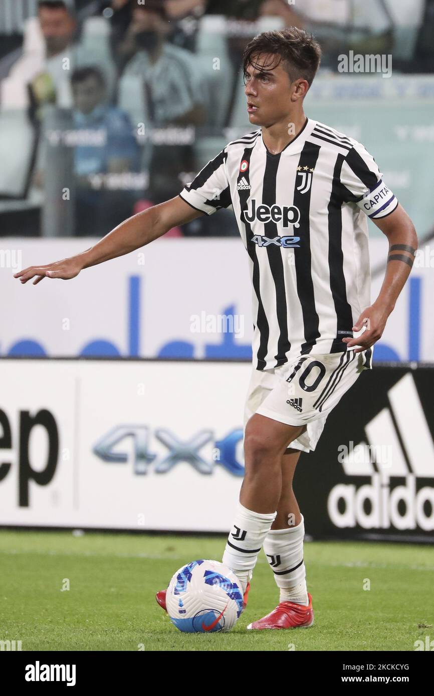 Paulo Dybala de Juventus en action pendant la série Un match entre Juventus et le FC Empoli au stade Allianz de 28 août 2021 à Turin, Italie. (Photo de Giuseppe Cottini/NurPhoto) Banque D'Images