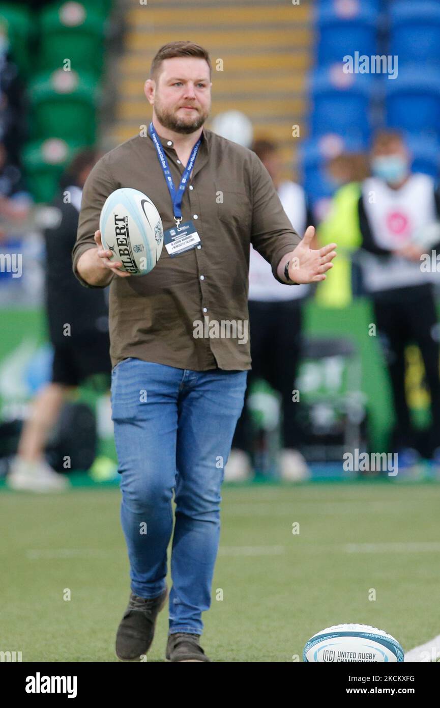 Ancien Falcon et aussi joueur du Glasgow Warrior , Jon Welsh fait le match avant lors du match amical pré-saison entre les Glasgow Warriors et Newcastle Falcons au stade Scottoun, à Glasgow, le vendredi 3rd septembre 2021. (Photo de Chris Lishman/MI News/NurPhoto) Banque D'Images