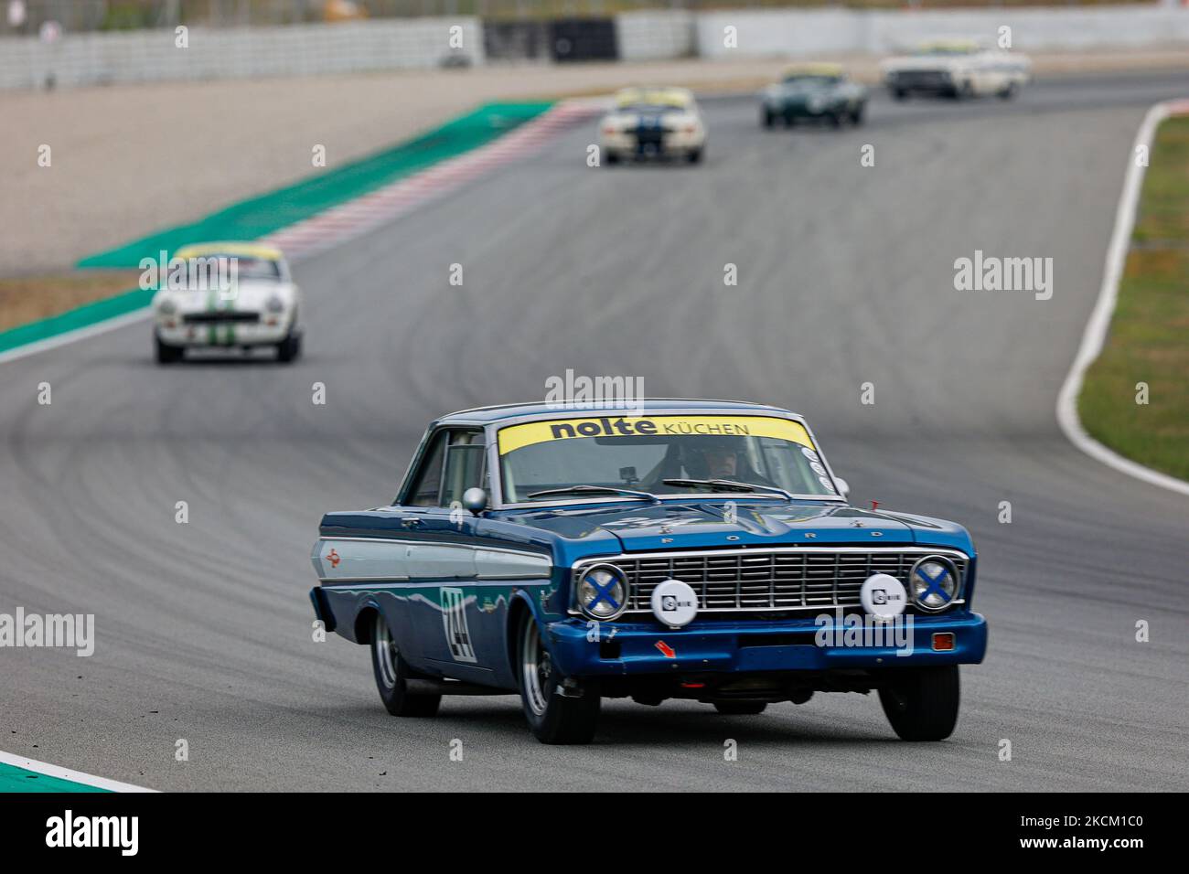 VAN GAMMEREN, Henk et VAN GAMMEREN, Thijs avec Ford Falcon Sprint Futura pendant la course historique de Barcelone de NKHTGT sur le circuit de Catalunya. (Photo par DAX Images/NurPhoto) Banque D'Images