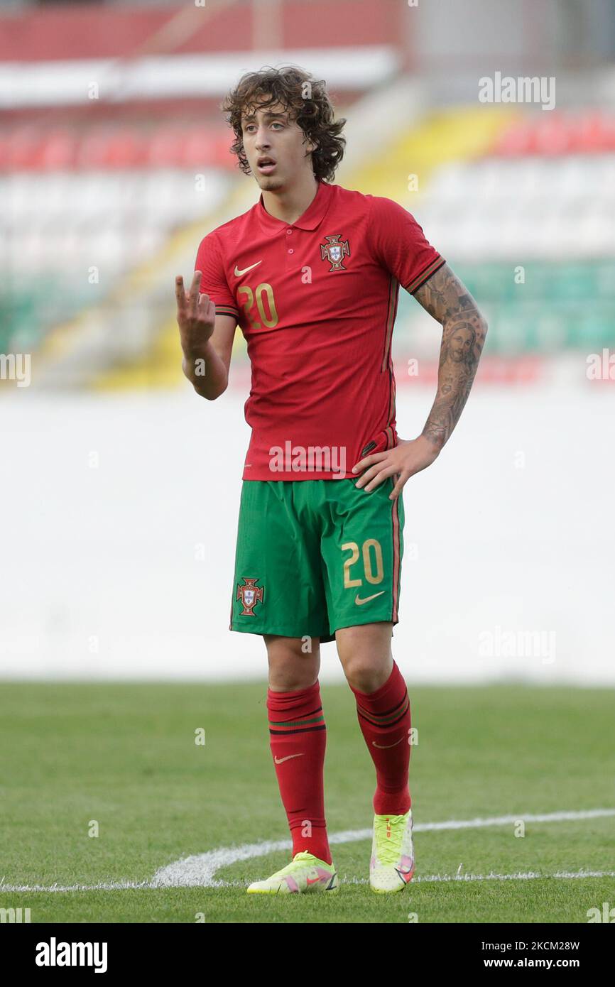Fábio Silva du Portugal U21 lors du match de qualification Euro 2023 de U21 entre le Portugal U21 et le Belarus U21 à l'Estadio José Gomes sur 6 septembre 2021 à Amadora, Portugal. (Photo de Valter Gouveia/NurPhoto) Banque D'Images