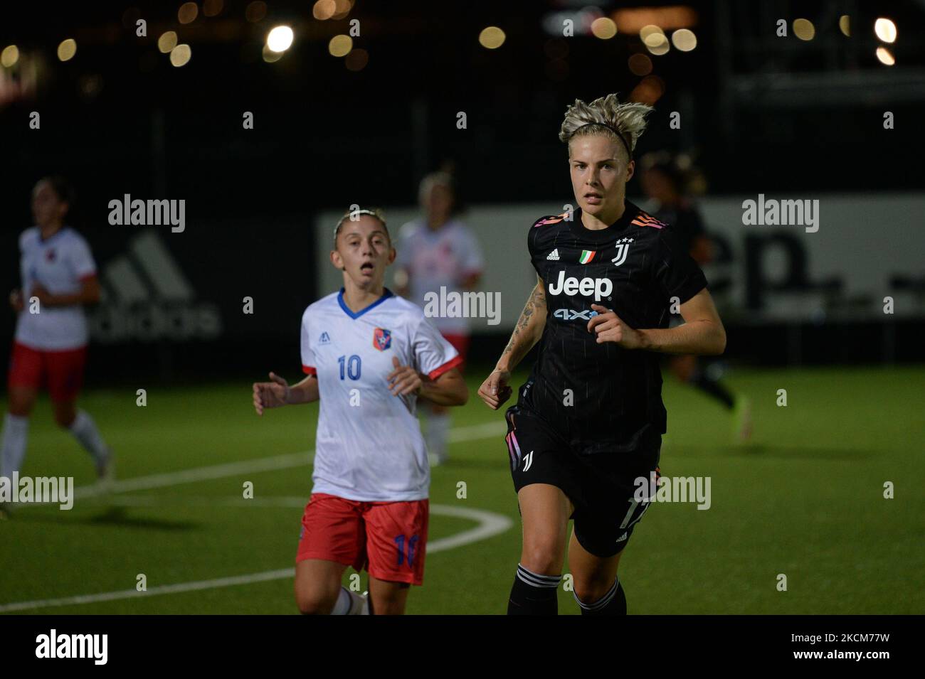 Lina Hurtig de Juventus lors du match de l'UEFA Women's Champions League entre Juventus Women et Vllaznia au centre Juventus de Vinovo, le 9 septembre 2021 sur l'Italie (photo d'Alberto Gandolfo/NurPhoto) Banque D'Images