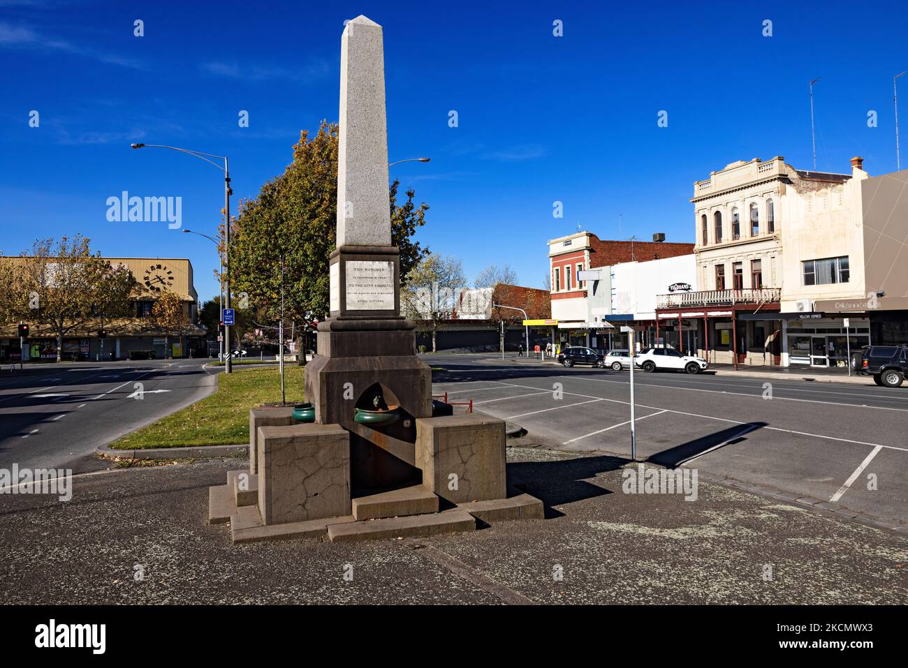 Ballarat Australie / le monument de huit heures en l'honneur de James Galloway. Banque D'Images
