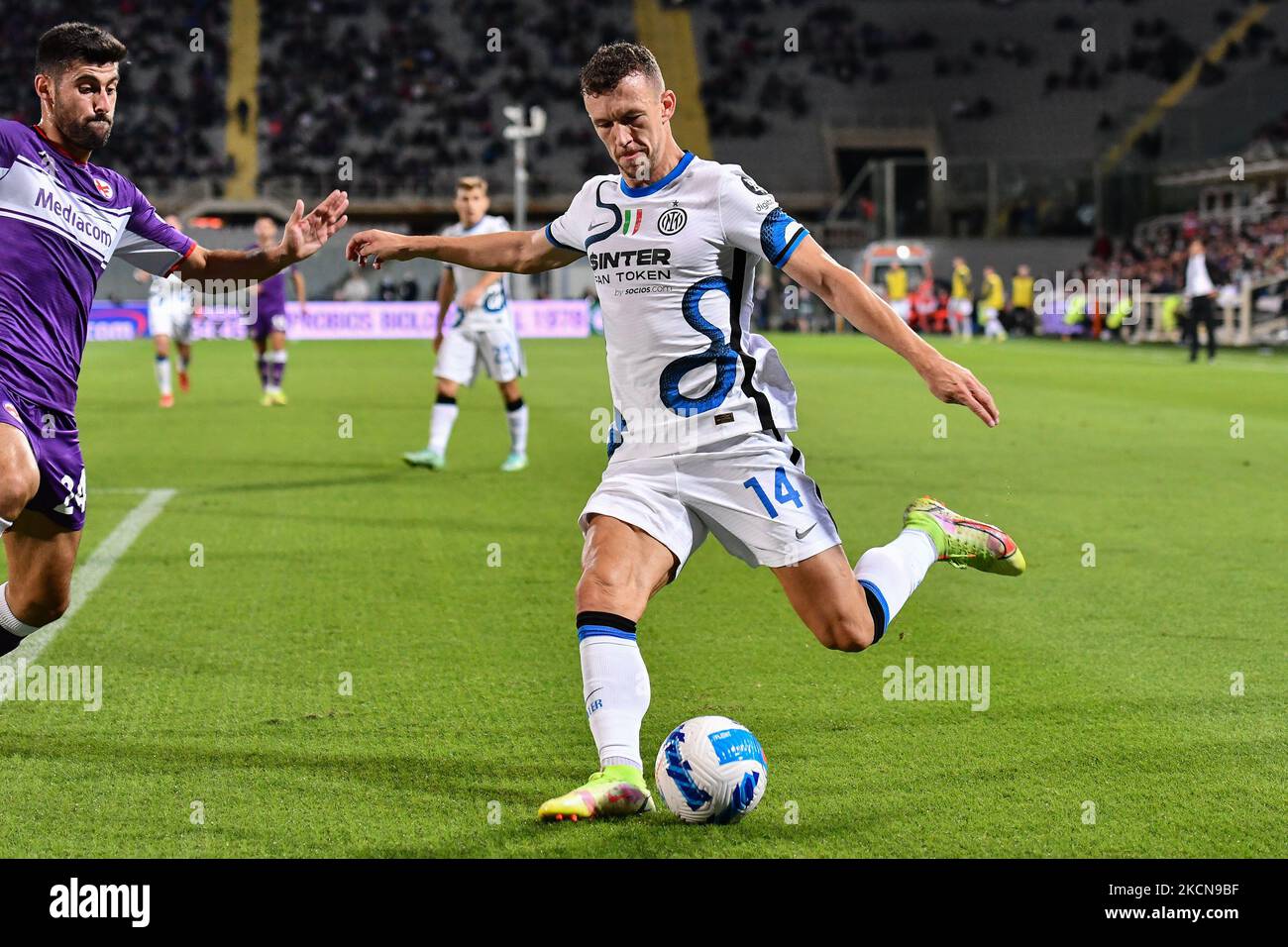 Ivan Perisic (Inter) pendant le football italien série A match ACF Fiorentina vs Inter - FC Internazionale sur 21 septembre 2021 au stade Artemio Franchi à Florence, Italie (photo de Lisa Guglielmi/LiveMedia/NurPhoto) Banque D'Images