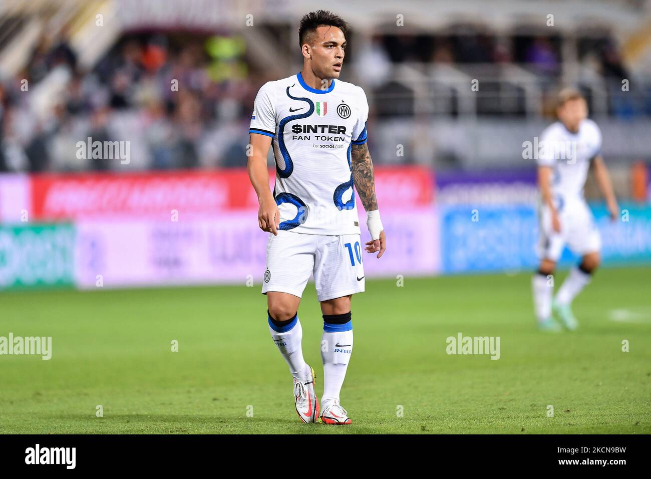 Lautaro Martinez (Inter) pendant le football italien série A match ACF Fiorentina vs Inter - FC Internazionale sur 21 septembre 2021 au stade Artemio Franchi à Florence, Italie (photo de Lisa Guglielmi/LiveMedia/NurPhoto) Banque D'Images