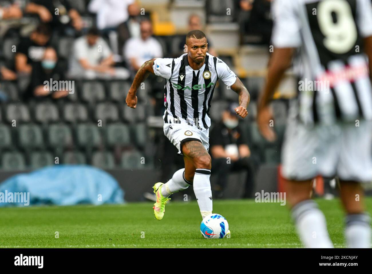 Walace Souza Silva (Udinese Calcio) pendant le football italien série A match Udinese Calcio vs ACF Fiorentina sur 26 septembre 2021 au stade Frioul - Dacia Arena à Udine, Italie (photo par le journaliste Sportivo/LiveMedia/NurPhoto) Banque D'Images