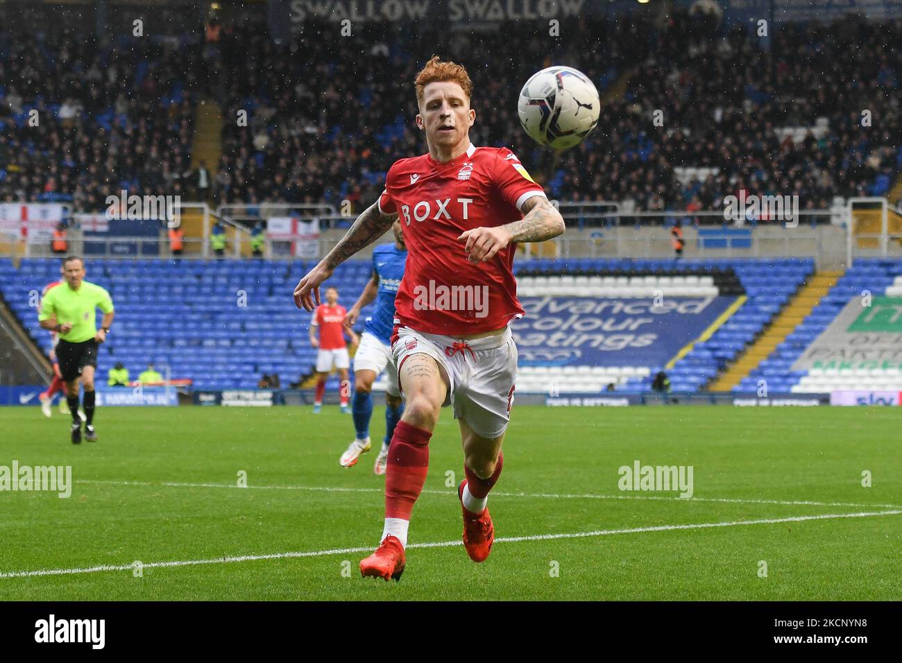 Jack Colback de la forêt de Nottingham lors du match de championnat Sky Bet entre Birmingham City et Nottingham Forest à St Andrews, Birmingham, le samedi 2nd octobre 2021. (Photo de Jon Hobley/MI News/NurPhoto) Banque D'Images