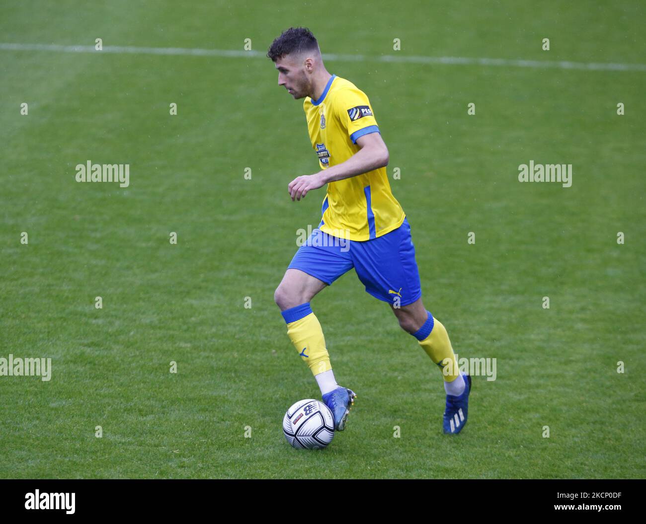 Ryan Colclough d'Altrincham lors du match de la Ligue nationale de Vanarama entre Dagenham et Redbridge et Altrincham au stade de construction de Chigwell sur 02 octobre , 2021 à Dagenham, Angleterre (photo par action Foto Sport/NurPhoto) Banque D'Images