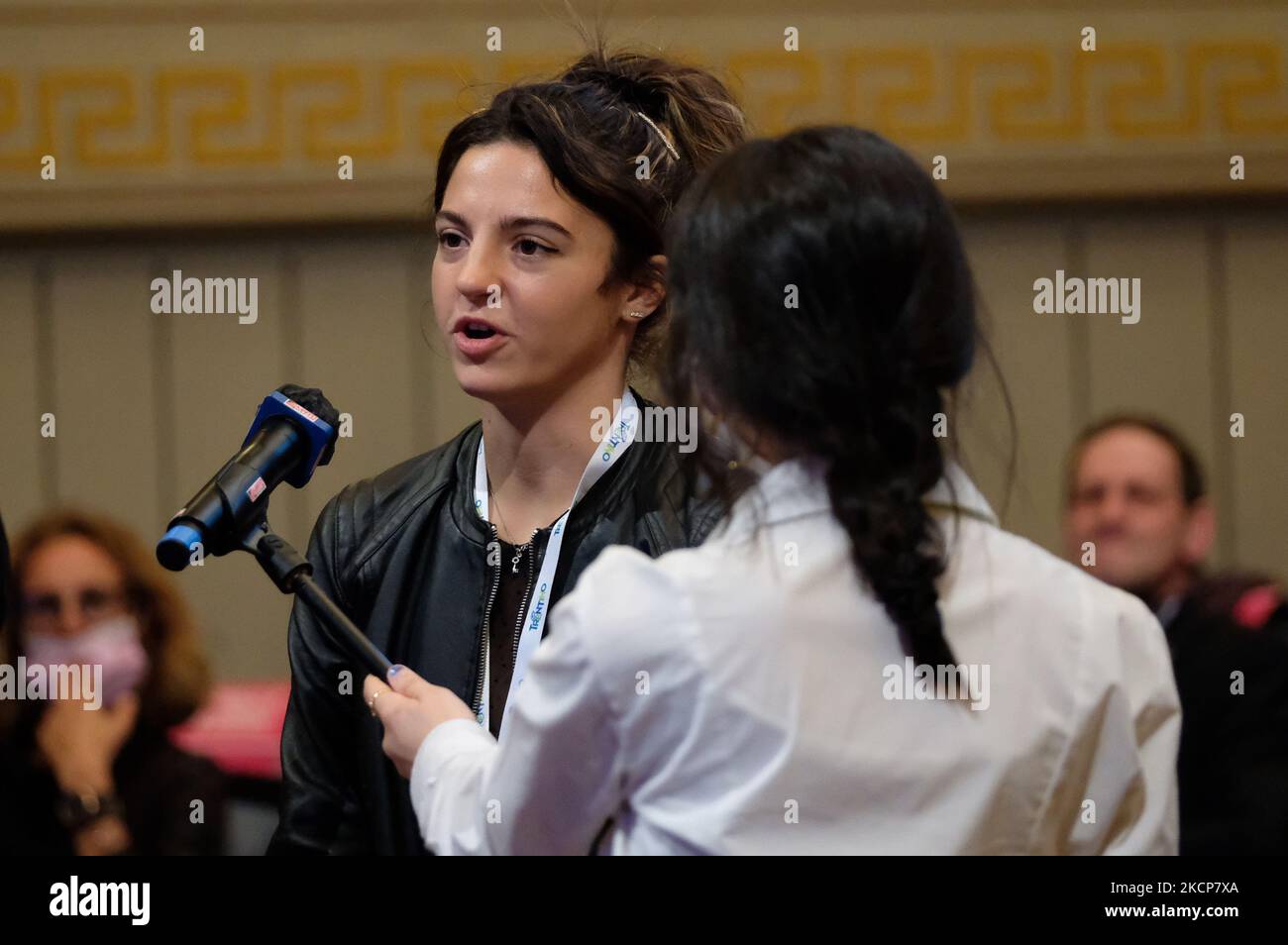 Ambra Sabatini pendant les événements Festival dello Sport 2021 - jeudi sur 07 octobre 2021 au Trento à trente, Italie (photo de Roberto Tommasini/LiveMedia/NurPhoto) Banque D'Images