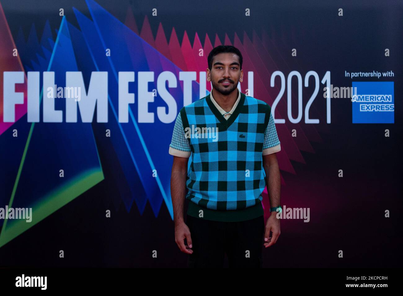 Nabhaan Rizwan participe à la première britannique « The French Dispatch » lors du BFI London film Festival 65th au Royal Festival Hall de Londres, en Grande-Bretagne, du 10 au 24 octobre 2021. (Photo de Maciek Musialek/NurPhoto) Banque D'Images