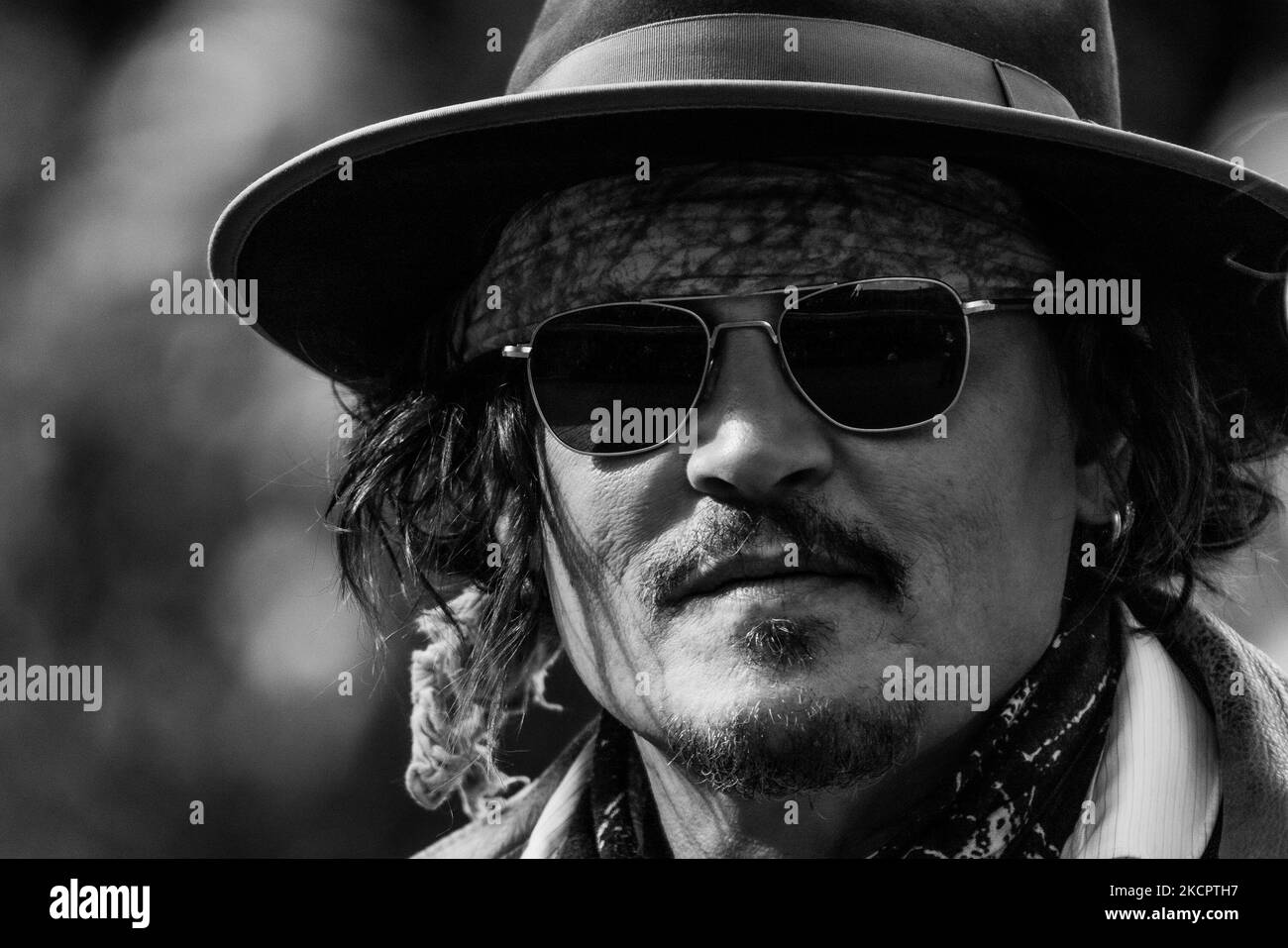 Johnny Depp assiste au tapis rouge du film 'Puffins' lors de la 19th Alice Nella Città 2021 à l'Auditorium Parco Della Musica sur 17 octobre 2021 à Rome, Italie. (Photo par Luca Carlino/NurPhoto) Banque D'Images