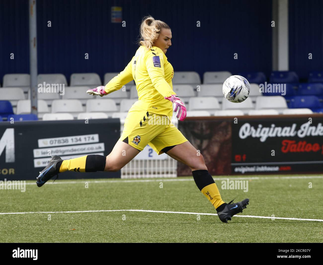 Lors de la FA Women's National League Division One South East entre Billericay Town et Cambridge United au New Lodge Stadium , Billericay, Royaume-Uni, le 17th octobre 2021 (photo par action Foto Sport/NurPhoto) Banque D'Images