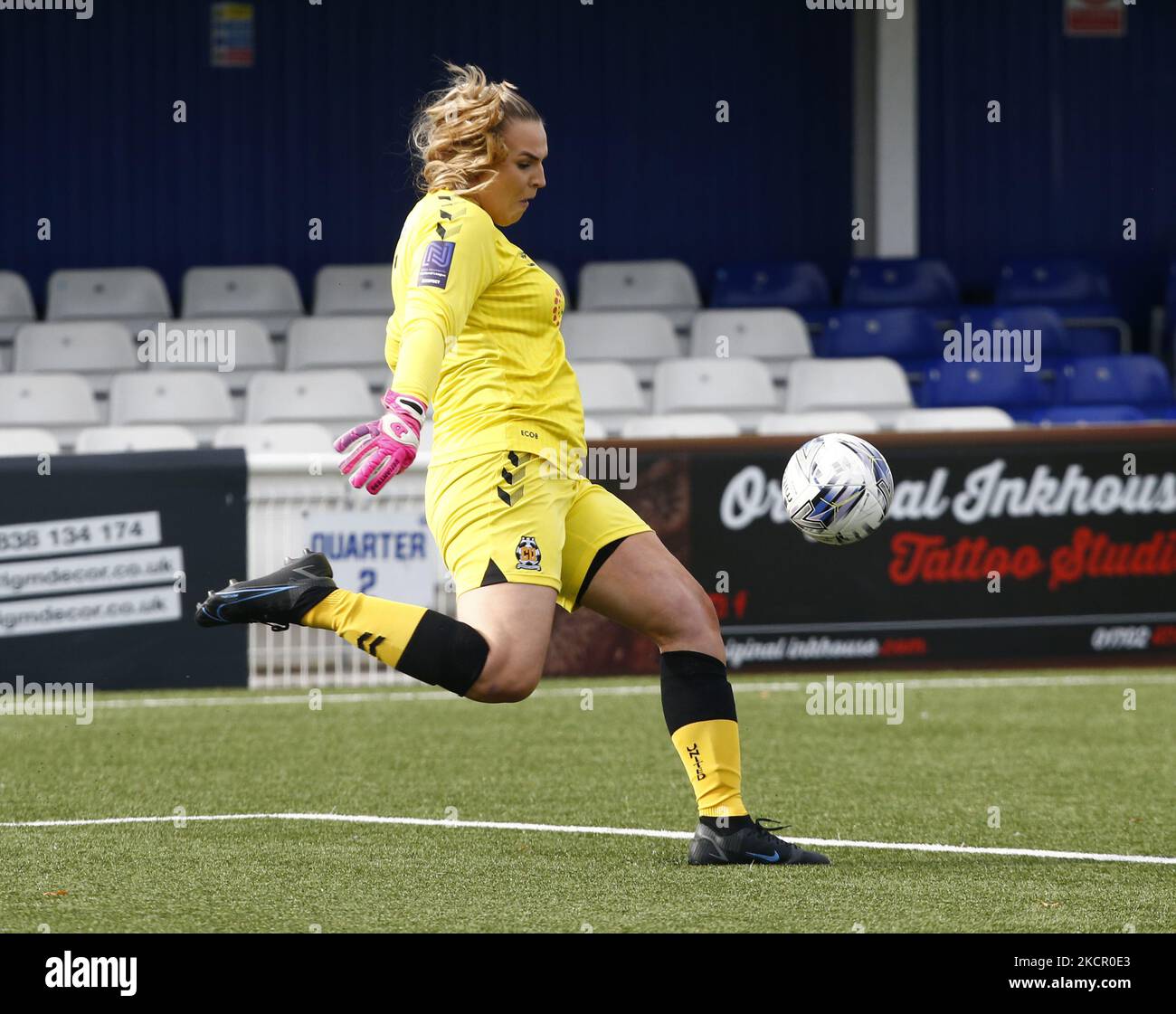 Lors de la FA Women's National League Division One South East entre Billericay Town et Cambridge United au New Lodge Stadium , Billericay, Royaume-Uni, le 17th octobre 2021 (photo par action Foto Sport/NurPhoto) Banque D'Images