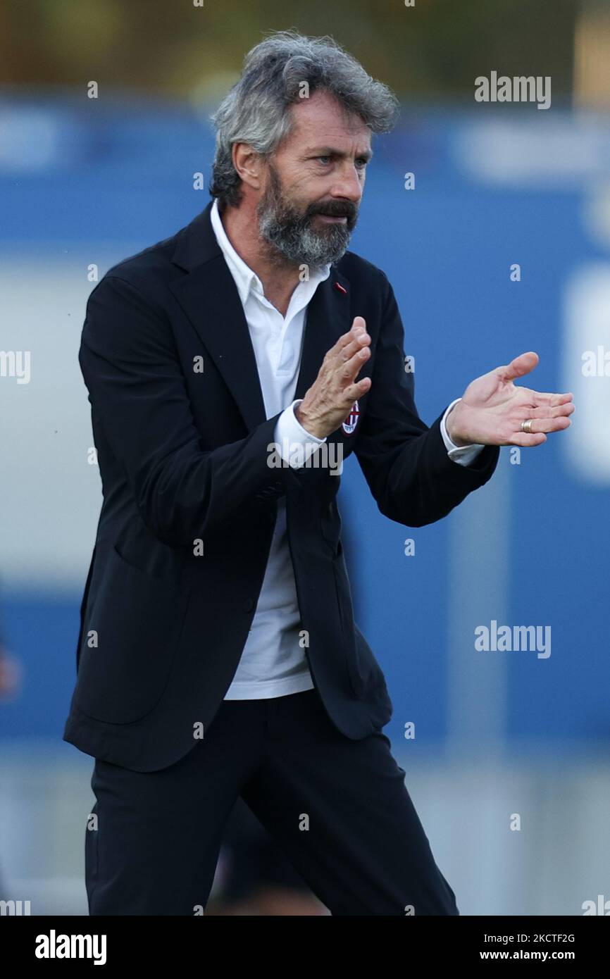 Maurizio Ganz (AC Milan) pendant le match de football italien série A Women AC Milan contre Empoli Ladies on 07 novembre 2021 au stade Vismara à Milan, Italie (photo de Francesco Scaccianoce/LiveMedia/NurPhoto) Banque D'Images