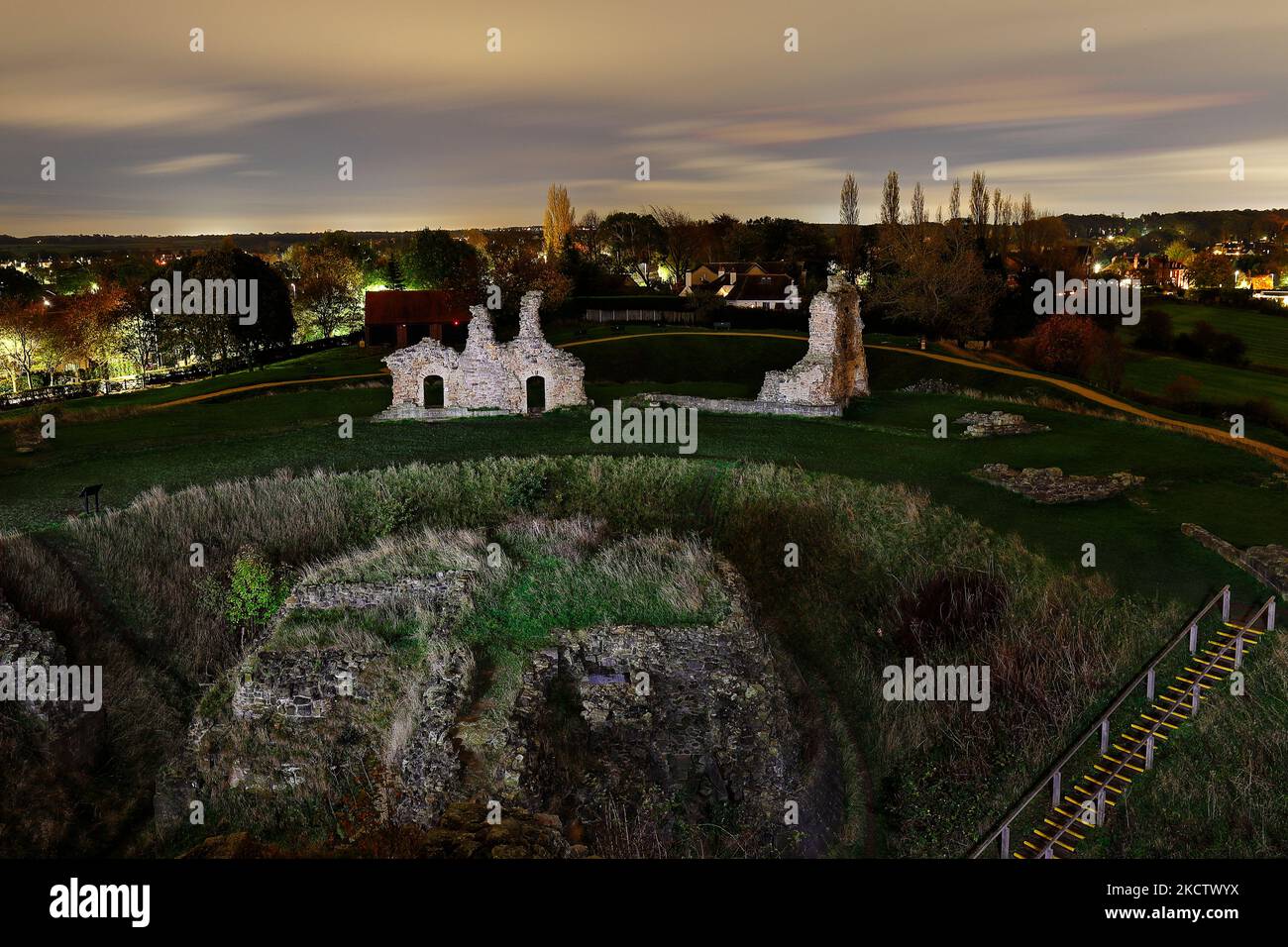 Château de Sandal à Wakefield, West Yorkshire, Royaume-Uni Banque D'Images