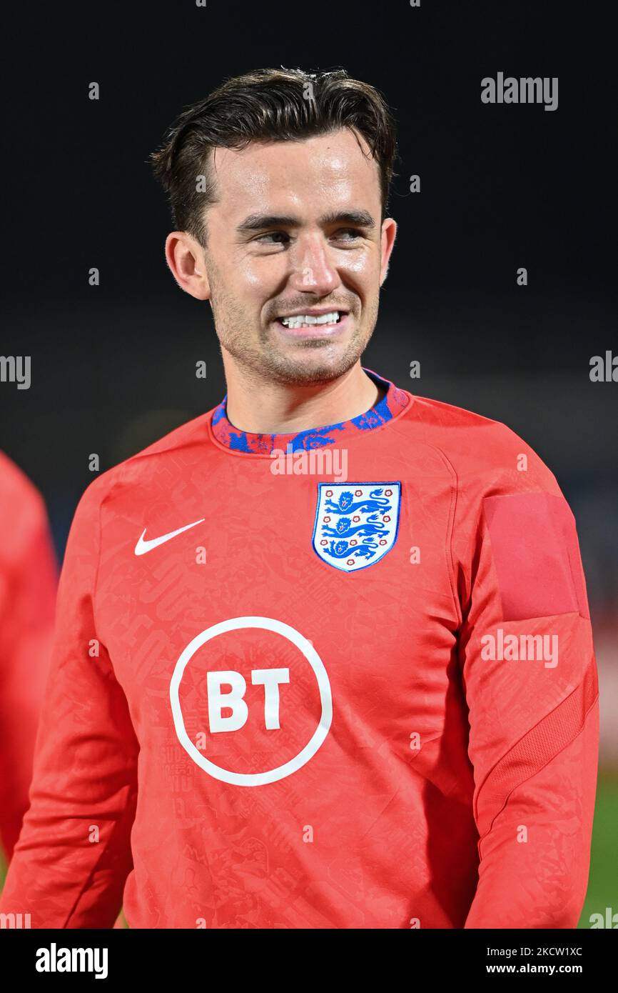 Ben Chilwell pendant la coupe du monde de la FIFA, centre de tennis panaméricain sur 15 novembre 2021 au stade de Saint-Marin à Saint-Marin, République de Saint-Marin (photo de Gianluca Ricci/LiveMedia/NurPhoto) Banque D'Images