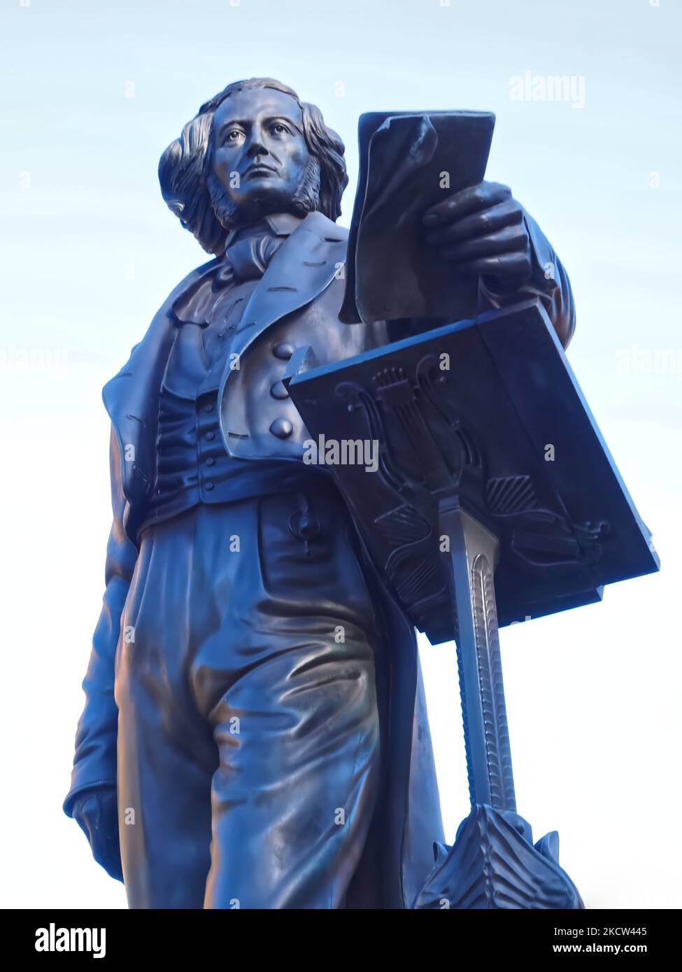 Statue de Felix Mendelssohn Bartholdy à Düsseldorf Banque D'Images