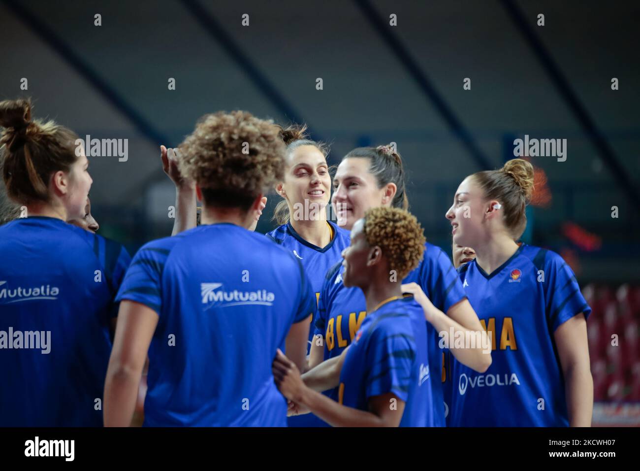 BLMA Montpellier pendant le Basketball Euroligue femmes Championnat Umana Reyer Venezia vs BLMA Montpellier sur 24 novembre 2021 au Palasport Taliercio à Venise, Italie (photo de Mattia Radoni/LiveMedia/NurPhoto) Banque D'Images