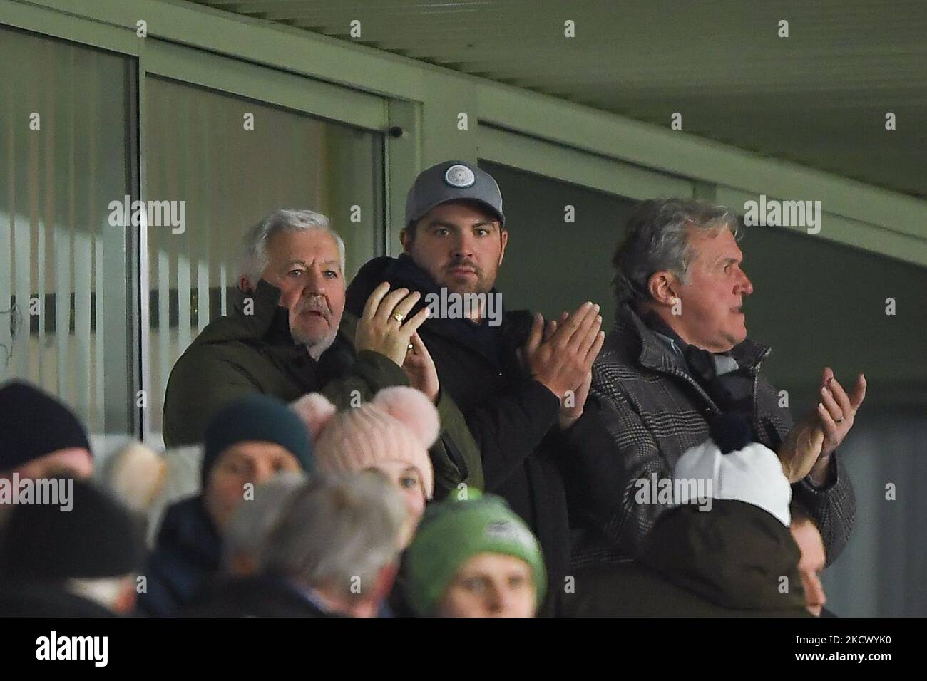 Acheteur potentiel de Derby County, Chris Kirchner lors du match de championnat Sky Bet entre Derby County et Queens Park Rangers au Pride Park, Derby, le lundi 29th novembre 2021. (Photo de Jon Hobley/MI News/NurPhoto) Banque D'Images