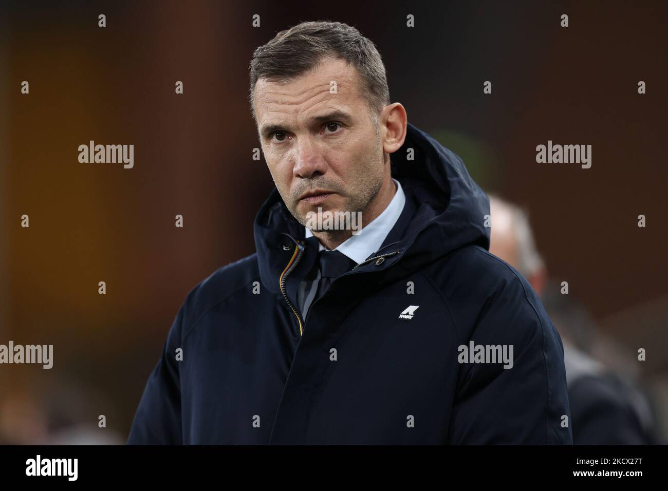 Andriy Shevchenko (Gênes CFC) pendant le football italien série A match Gênes CFC contre AC Milan sur 01 décembre 2021 au stade Luigi Ferraris de Gênes, Italie (photo de Francesco Scaccianoce/LiveMedia/NurPhoto) Banque D'Images
