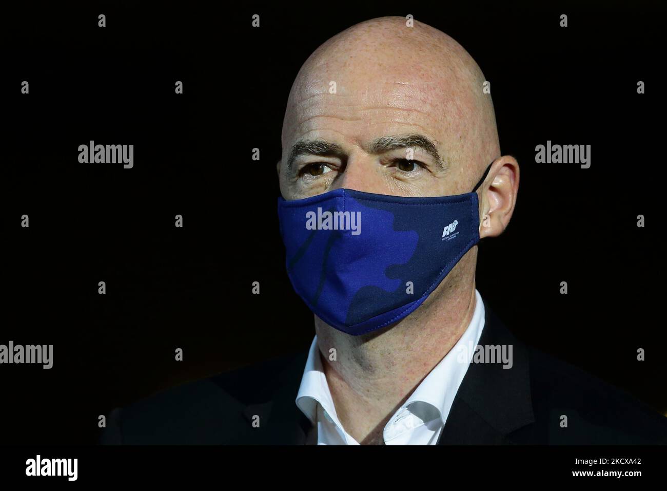 Gianni Infantino, président de la FIFA, assiste à la cérémonie d'ouverture de la coupe Suzuki AFF 2020 au stade national de 5 décembre 2021 à Singapour. (Photo de Suhaimi Abdullah/NurPhoto) Banque D'Images