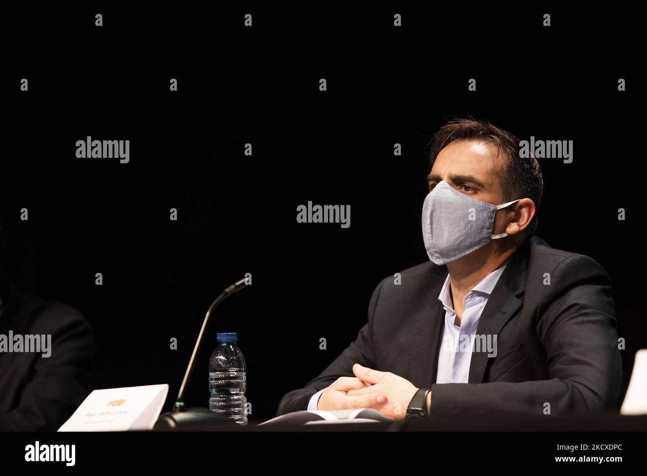 Comic con Portugal 2021 Conférence de presse afin de montrer le lieu, les activités et les artistes qui viendront cette année, sur 7 décembre 2021 à Lisbonne, Portugal. Comic con Portugal 2021 qui aura lieu sur 9 décembre, 10, 11, 12, 2021 à Parque das Nações, Lisbonne. (Photo de Nuno Cruz/NurPhoto) Banque D'Images