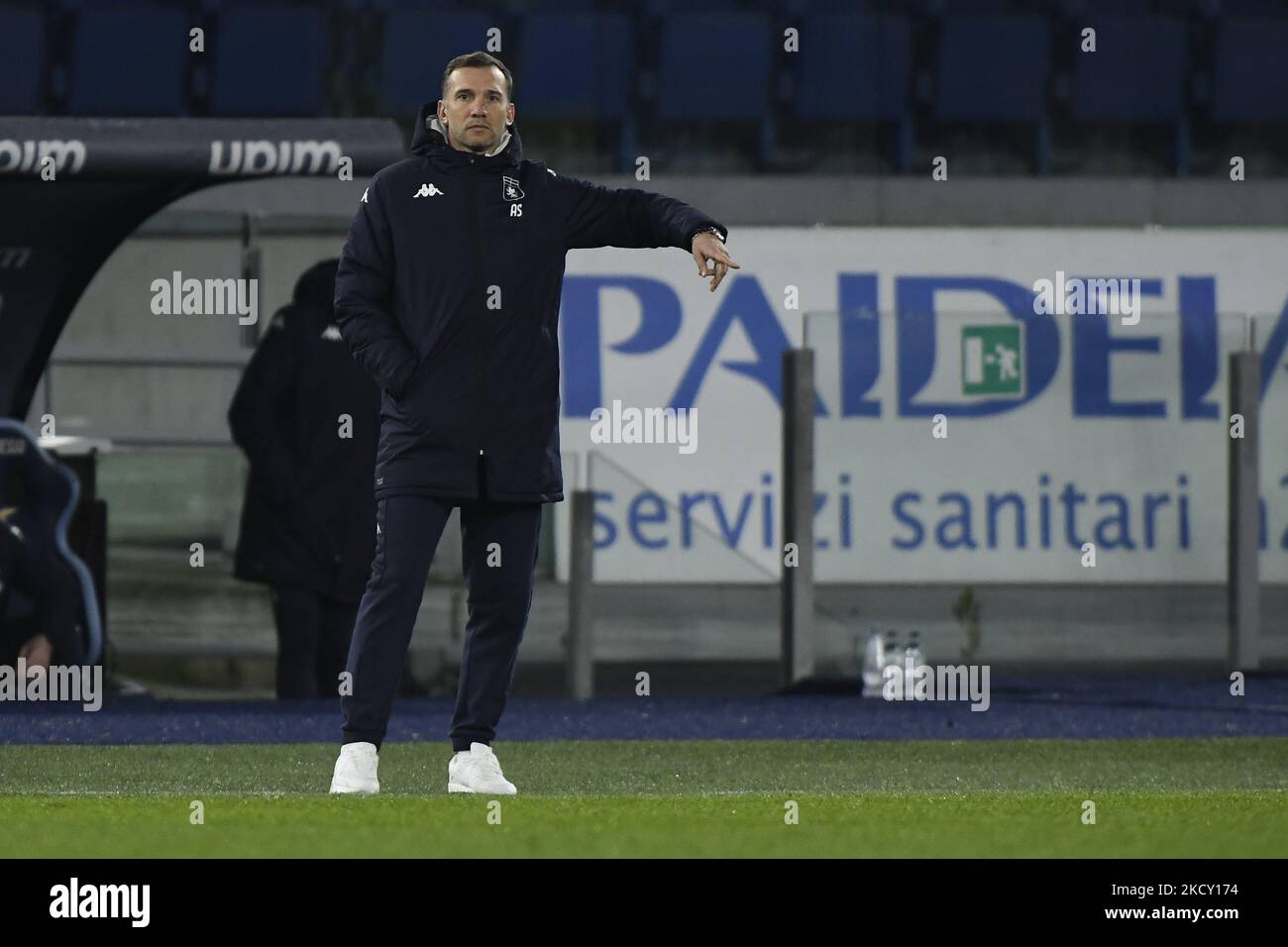 Andriy Shevchenko de Gênes CFC pendant les 18th jours de la série A Championship entre S.S. Lazio vs Gênes CFC le 17 décembre 2021 au Stadio Olimpico à Rome, Italie. (Photo de Domenico Cippitelli/LiveMedia/NurPhoto) Banque D'Images