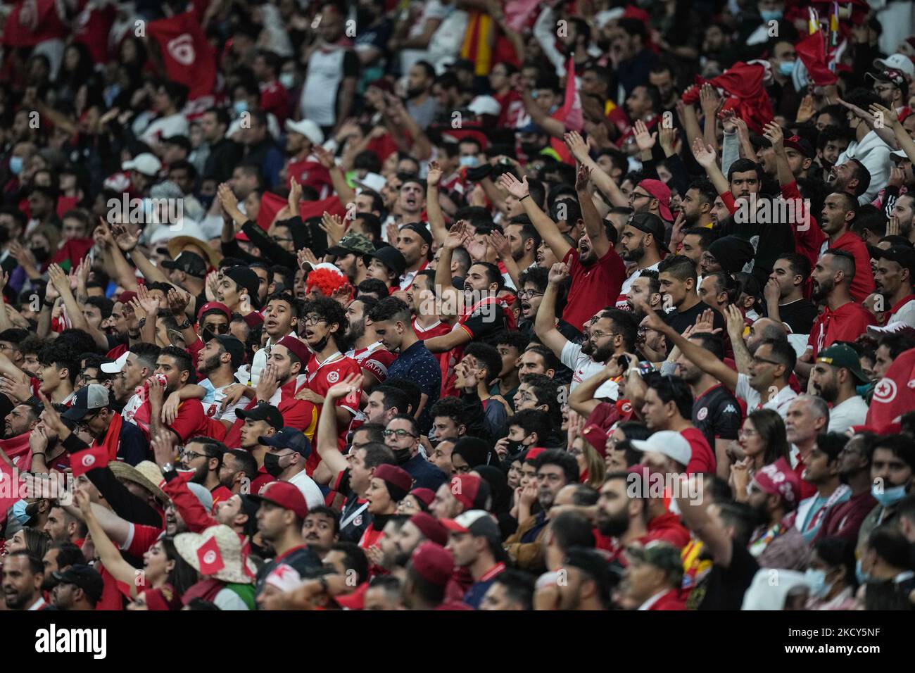 Les fans de l'équipe tunisienne ont participé au match final 2021 de la