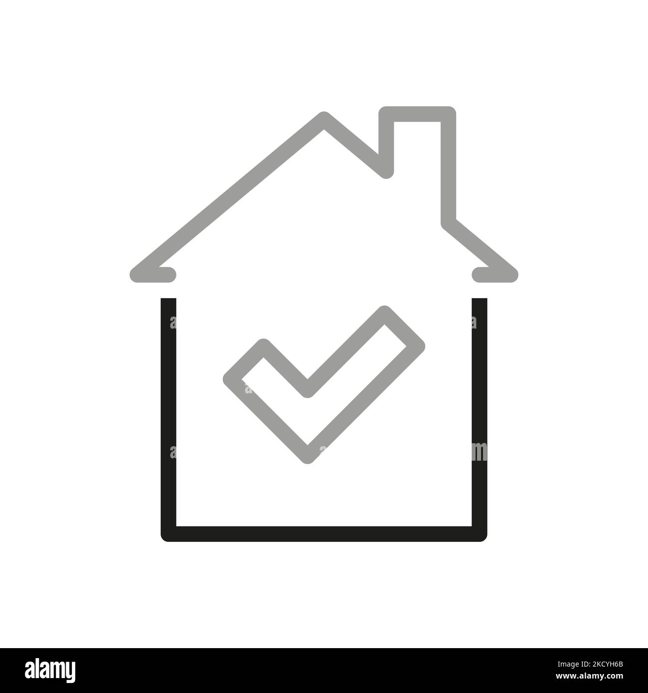 Icônes vectorielles simples liées à l'immobilier. Icône de sélection de biens immobiliers. Illustration de Vecteur