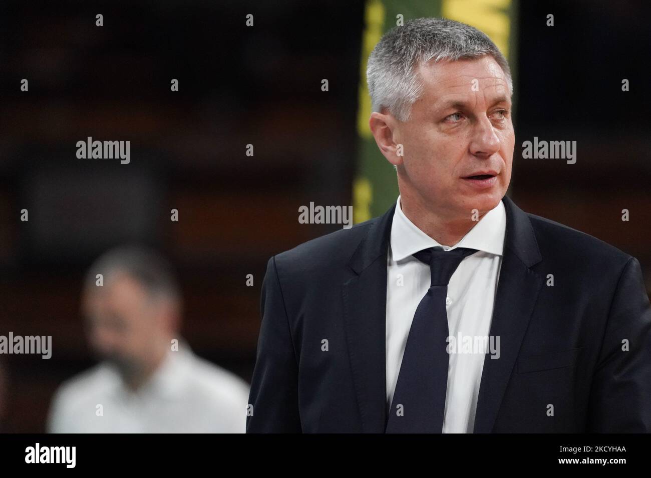 Stoytchev radostin (1Â° allenatore verona volley) pendant le Volleyball Italien Serie A Men SuperLeague Championship Sir Safety Conad Pérouse vs Volley Verona sur 29 décembre 2021 au PalaBarton à Pérouse, Italie (photo de Loris Cerquiglini/LiveMedia/NurPhoto) Banque D'Images