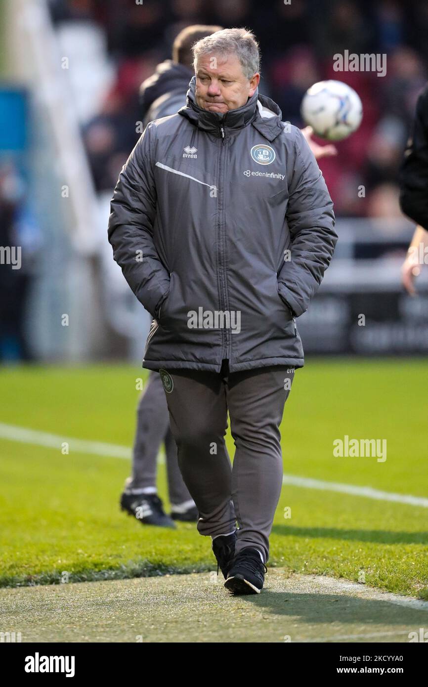 John Yems, directeur de Crawley Town, lors de la première moitié du match Sky Bet League 2 entre Northampton Town et Crawley Town au PTS Academy Stadium, Northampton, le samedi 8th janvier 2022. (Photo de John Cripps/MI News/NurPhoto) Banque D'Images