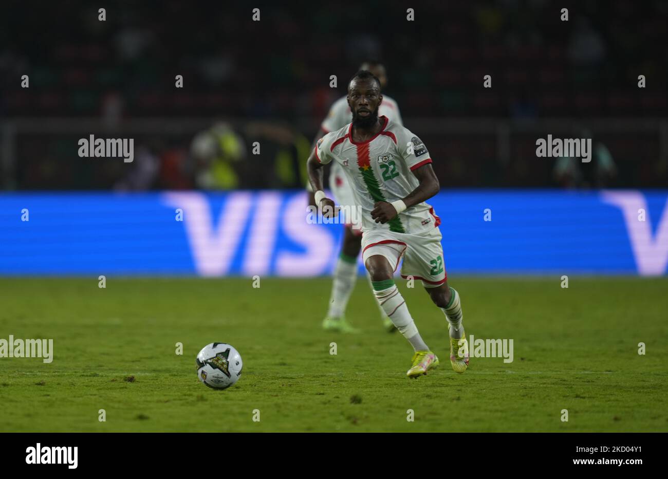 Blati Touré du Burkina Faso pendant le Cameroun contre le Burkina Faso, coupe africaine des nations, au stade Paul Biya sur 9 janvier 2022. (Photo par Ulrik Pedersen/NurPhoto) Banque D'Images