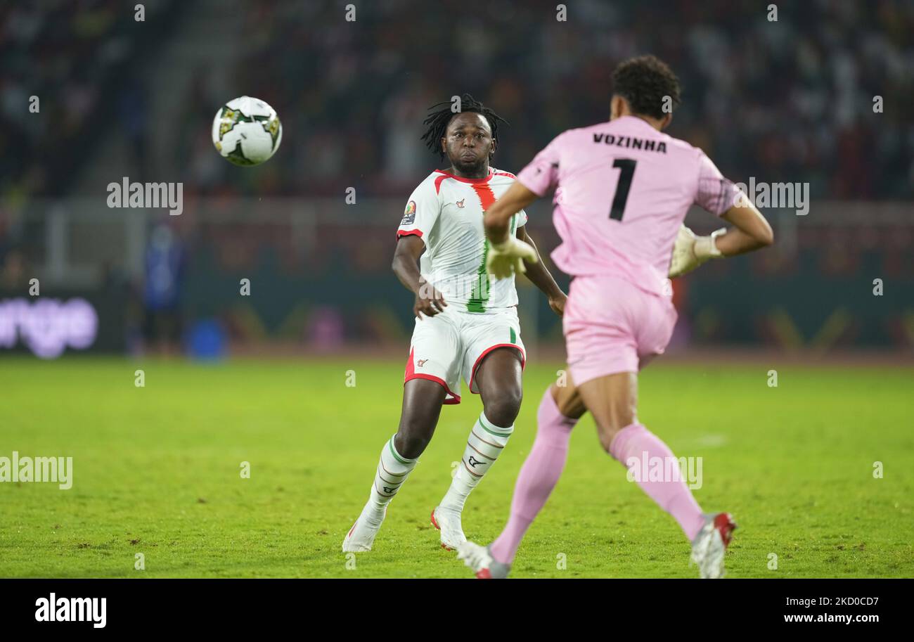 Zakaria Sanogo du Burkina Faso pendant le Burkina Faso contre le Cap Vert, coupe africaine des nations, au stade Olembe sur 13 janvier 2022. (Photo par Ulrik Pedersen/NurPhoto) Banque D'Images