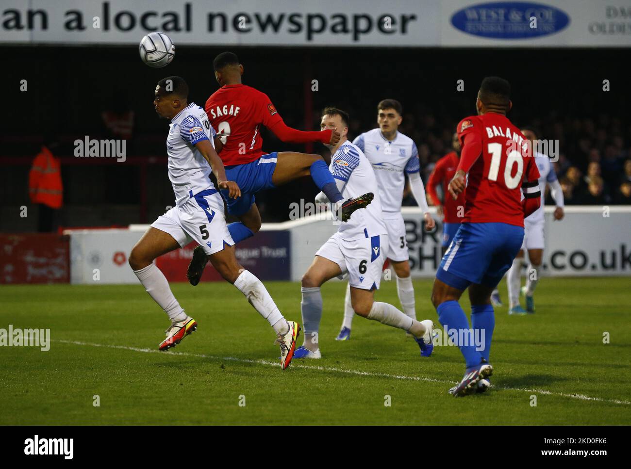 Mohammed Sagaf de Dagenham & Redbridge a terminé le quatrième tour du FA Trophy entre Dagenham et Redbridge et Southend United à Victoria Road, Dagenham, Royaume-Uni, le 15th janvier 2022 (photo d'action Foto Sport/NurPhoto) Banque D'Images