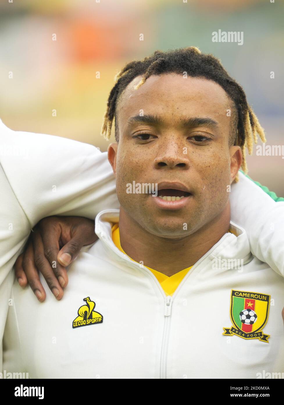 Pierre Kunde du Cameroun pendant le Cameroun contre Cap Vert, coupe africaine des nations, au stade Olempe sur 17 janvier 2022. (Photo par Ulrik Pedersen/NurPhoto) Banque D'Images