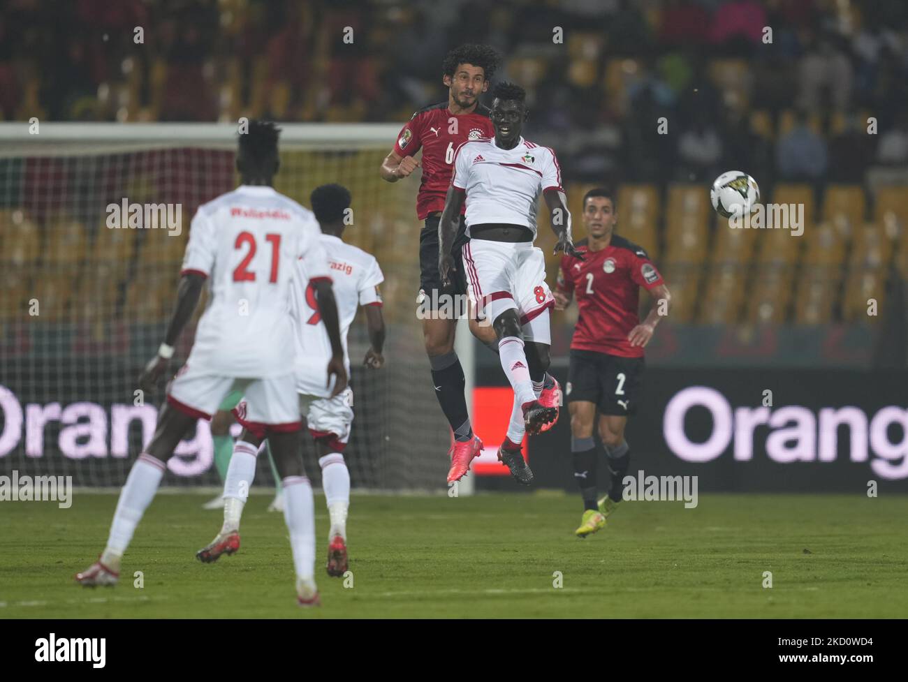 !s8! Pendant l'Egypte contre le Soudan, coupe africaine des nations, au stade Ahmadou Ahidjo sur 19 janvier 2022. (Photo par Ulrik Pedersen/NurPhoto) Banque D'Images