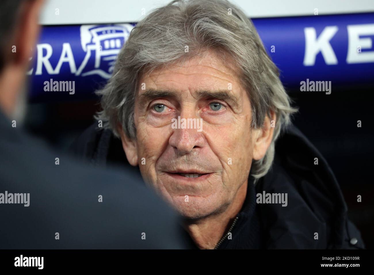 Manuel Pellegrini pendant le match entre le RCD Espanyol et Real Betis Balompie, correspondant à la semaine 22 de la Liga Santander, joué au stade RCDE, à Barcelone, le 21th janvier 2022. -- (photo par Urbanandsport/NurPhoto) Banque D'Images