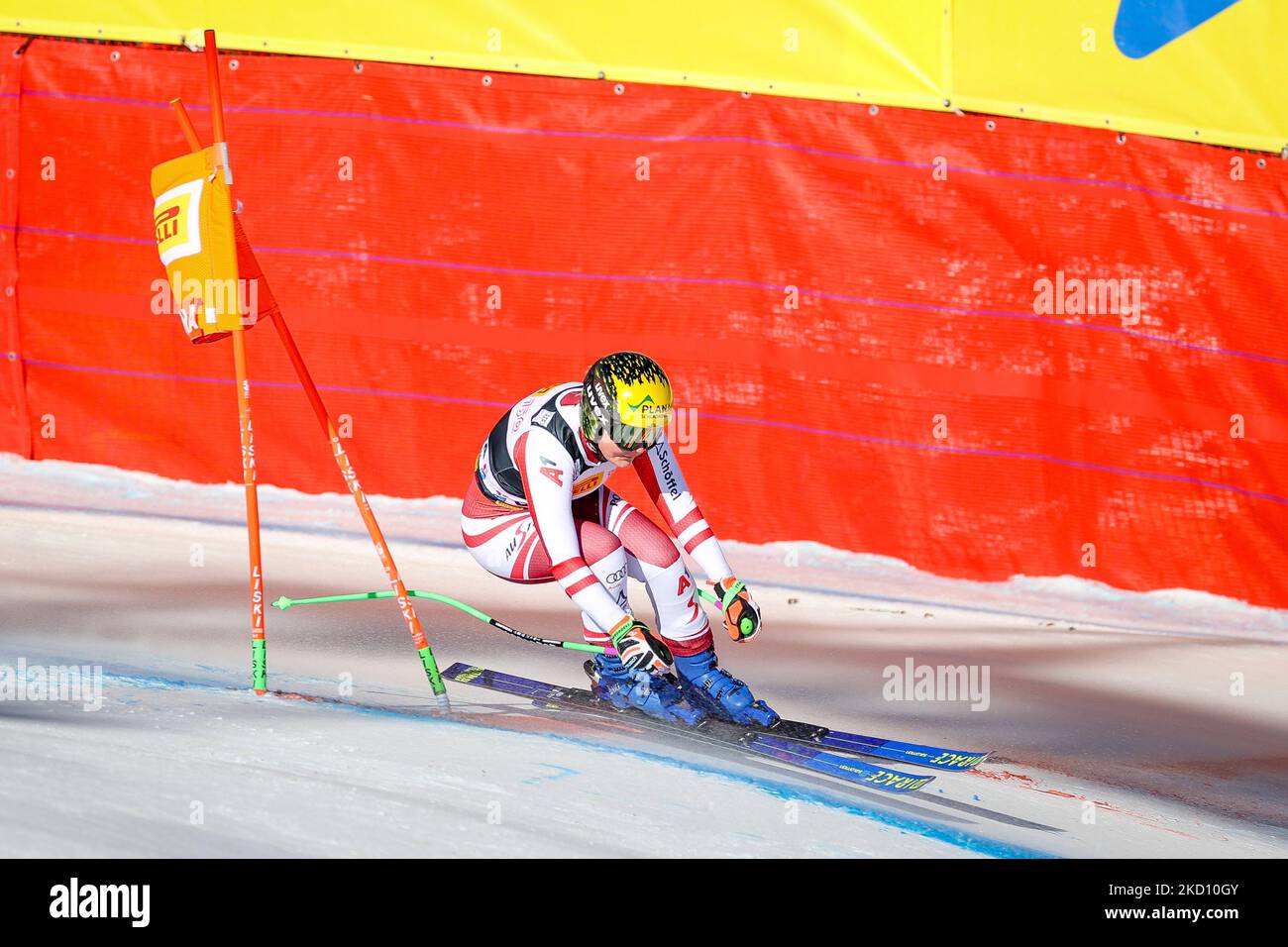 TIPPLER Tamara (AUT) en action pendant la course de ski alpin coupe du monde de ski 2022 FIS - la colline des femmes sur le versant de 22 janvier 2022 à l'Olympia à Cortina d'Ampezzo, Italie (photo de Luca Tedeschi/LiveMedia/NurPhoto) Banque D'Images