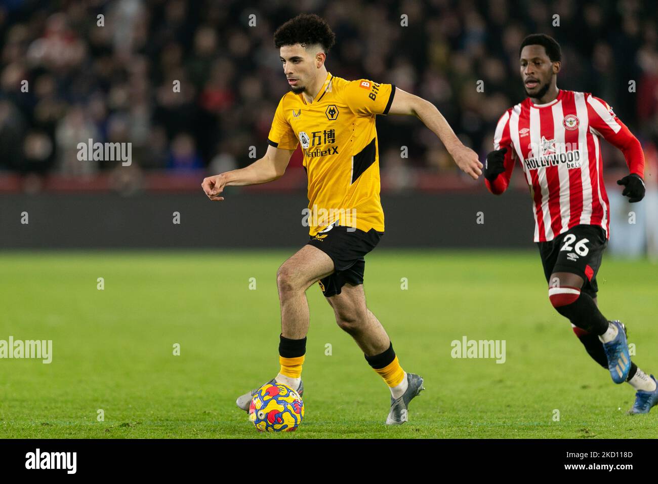 // // // pendant le match de la Premier League entre Brentford et Wolverhampton Wanderers au stade communautaire de Brentford, Brentford, le samedi 22nd janvier 2022. (Photo de Nuruan Gasparini/MI News/Nuruan photo) Banque D'Images