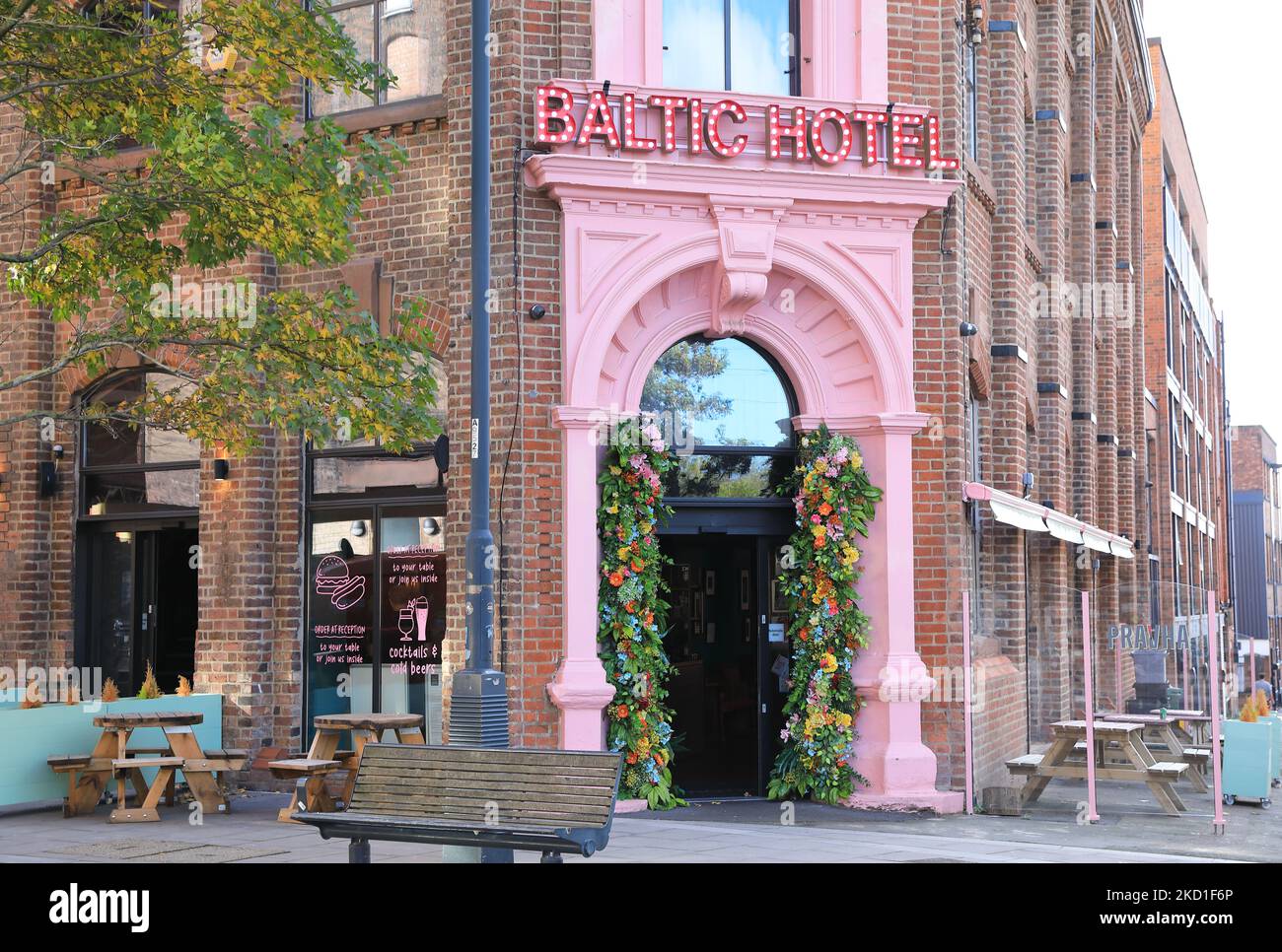 Autrefois zone industrielle, le Baltic Triangle est un quartier indépendant, dynamique, créatif et numérique avec des cafés et des start-ups dans d'anciens entrepôts autour de Jamaica Street, à Liverpool, au Royaume-Uni Banque D'Images