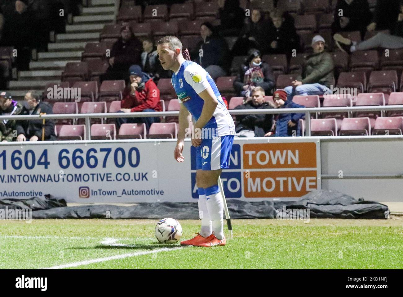 John Rooney de Barrow lors de la deuxième moitié du match Sky Bet League 2 entre Northampton Town et Barrow au PTS Academy Stadium, Northampton, le mardi 1st février 2022. (Photo de John Cripps/MI News/NurPhoto) Banque D'Images