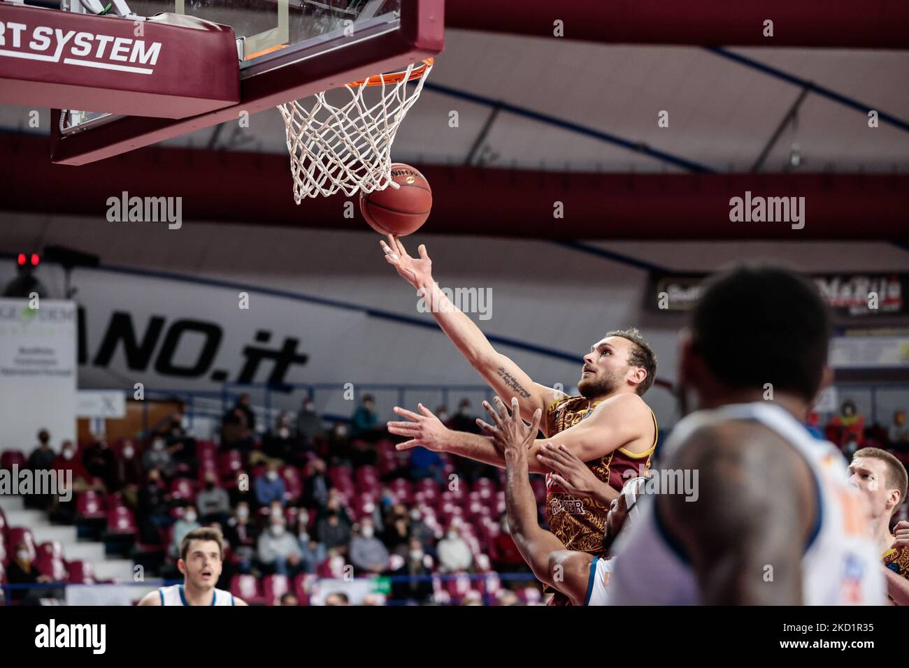 Stefano Tonut (Umana Reyer Venezia) pendant le Championnat de basket-ball Eurocup Umana Reyer Venezia vs Ratiopharm Ulm sur 02 février 2022 au Palasport Taliercio à Venise, Italie (photo de Mattia Radoni/LiveMedia/NurPhoto) Banque D'Images