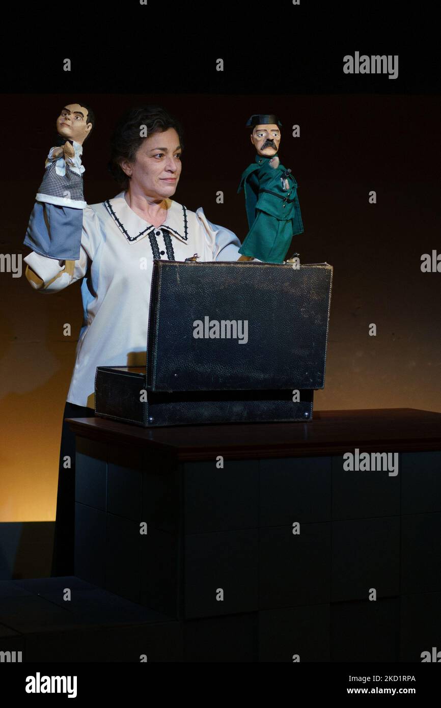 Cristina Marcos lors de la première de Lorca, Vicenta à Madrid, 3 février 2022, Espagne (photo d'Oscar Gonzalez/NurPhoto) Banque D'Images