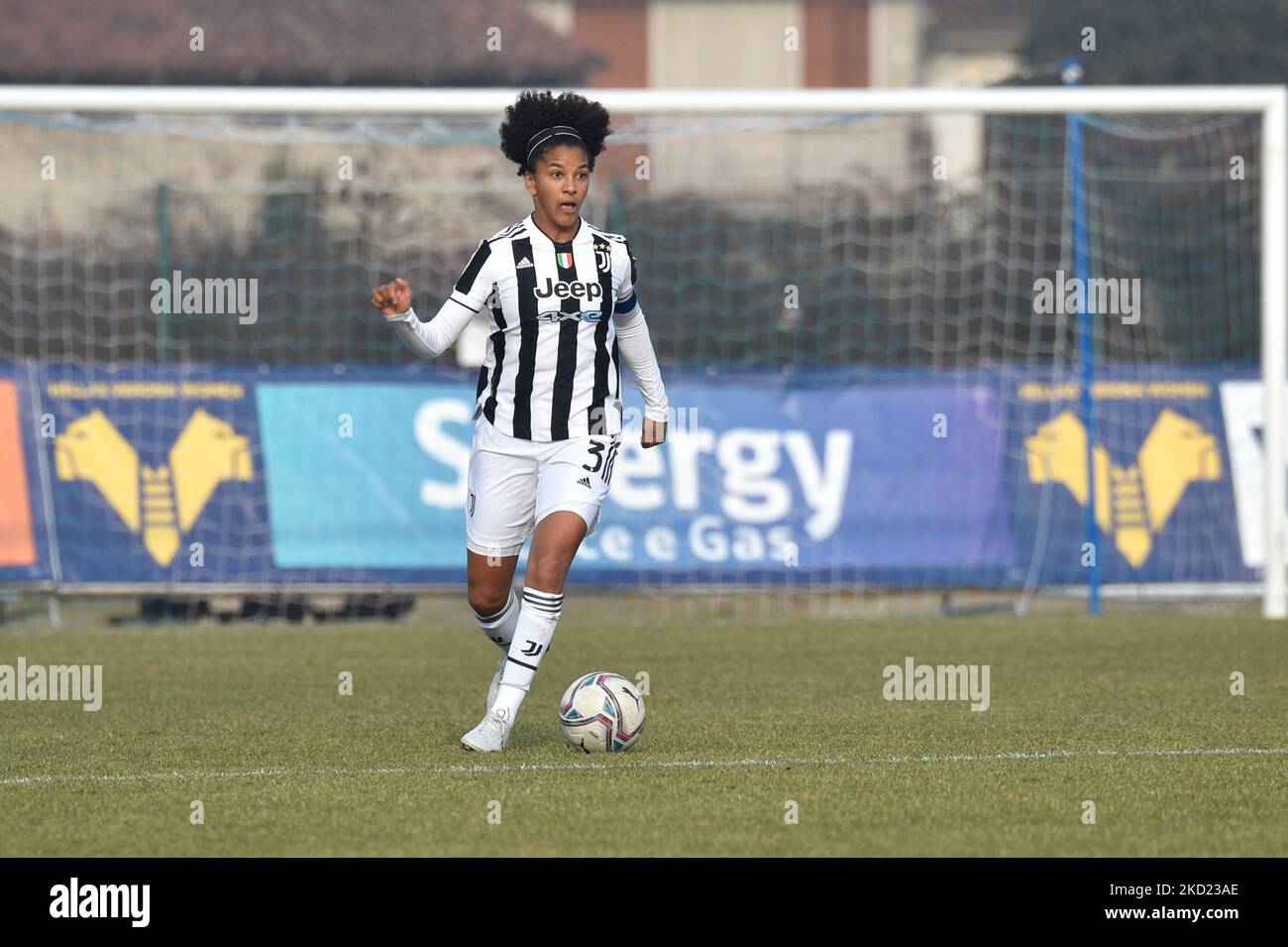 Sara Gamma (Juventus) pendant le match de football italien Serie A Women Hellas Verona Women vs Juventus FC sur 06 février 2022 au stade de Sinergy à Vérone, Italie (photo de Giancarlo Dalla Riva/LiveMedia/NurPhoto) Banque D'Images