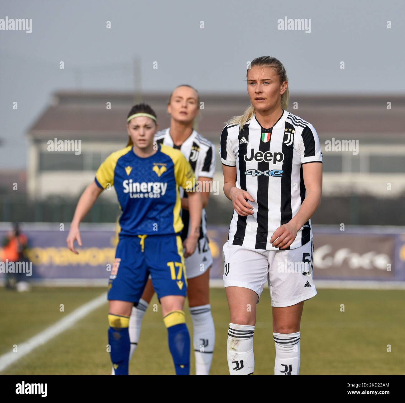 Amanda Nilden (Juventus) pendant le match de football italien Serie A Women Hellas Verona Women vs Juventus FC sur 06 février 2022 au stade Sinergy de Vérone, Italie (photo de Giancarlo Dalla Riva/LiveMedia/NurPhoto) Banque D'Images