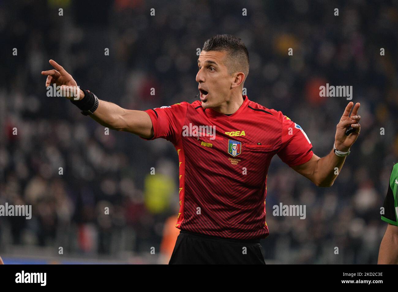 Livio Marinelli lors du match de football de Coppa Italia entre Juventus FC et US Sassuolo au stade Allianz, le 10 février 2022 à Turin, Italie (photo d'Alberto Gandolfo/NurPhoto) Banque D'Images