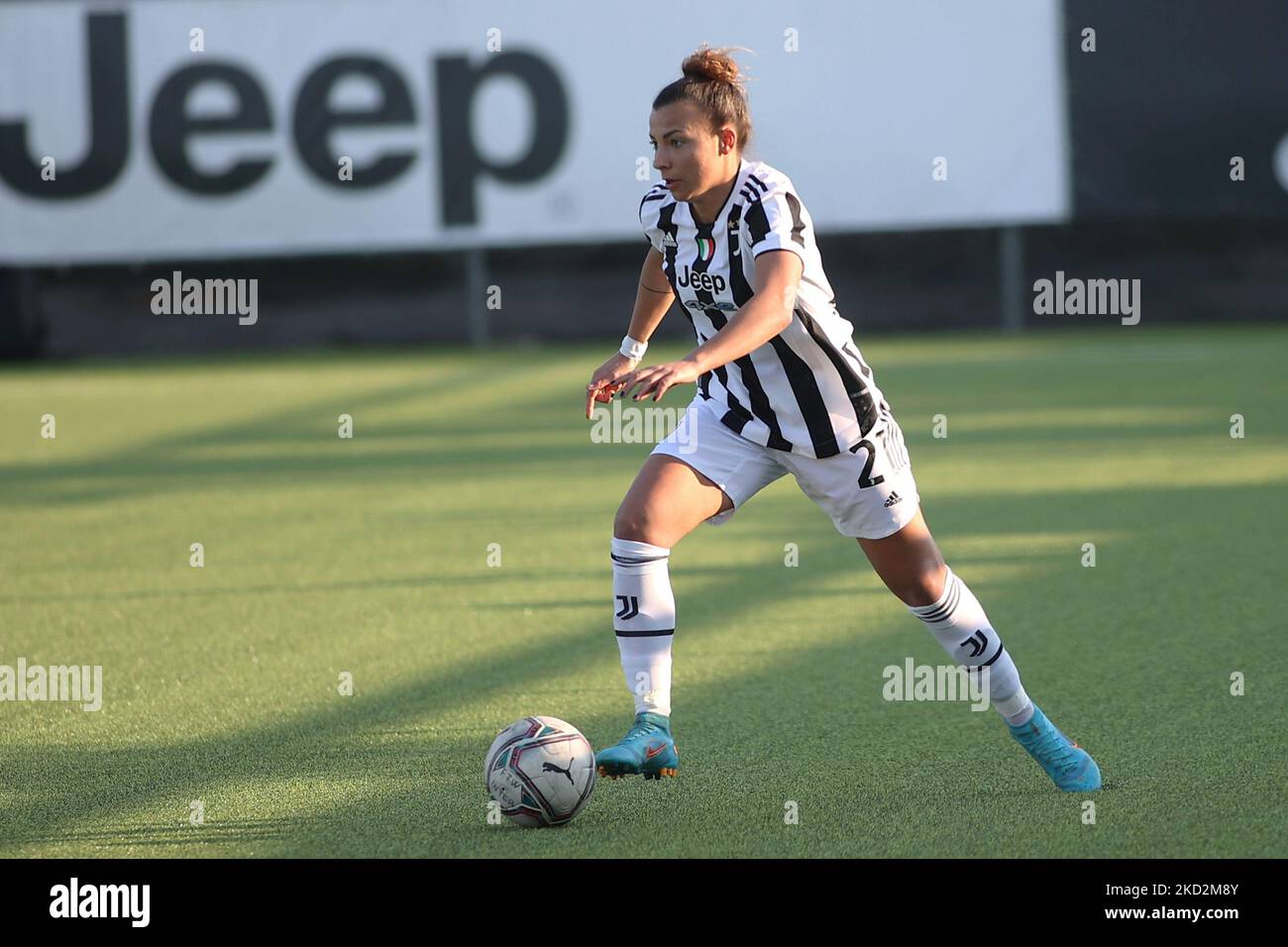 Arianna Caruso (Juventus Women) pendant le match de football italien Coppa Italia Women FC Juventus vs Inter - FC Internazionale on 13 février 2022 au centre de formation de Juventus à Turin, Italie (photo de Claudio Benedetto/LiveMedia/NurPhoto) Banque D'Images