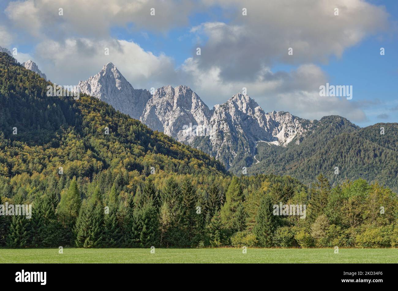 Paysage dans le parc national de Triglav, Slovénie Banque D'Images